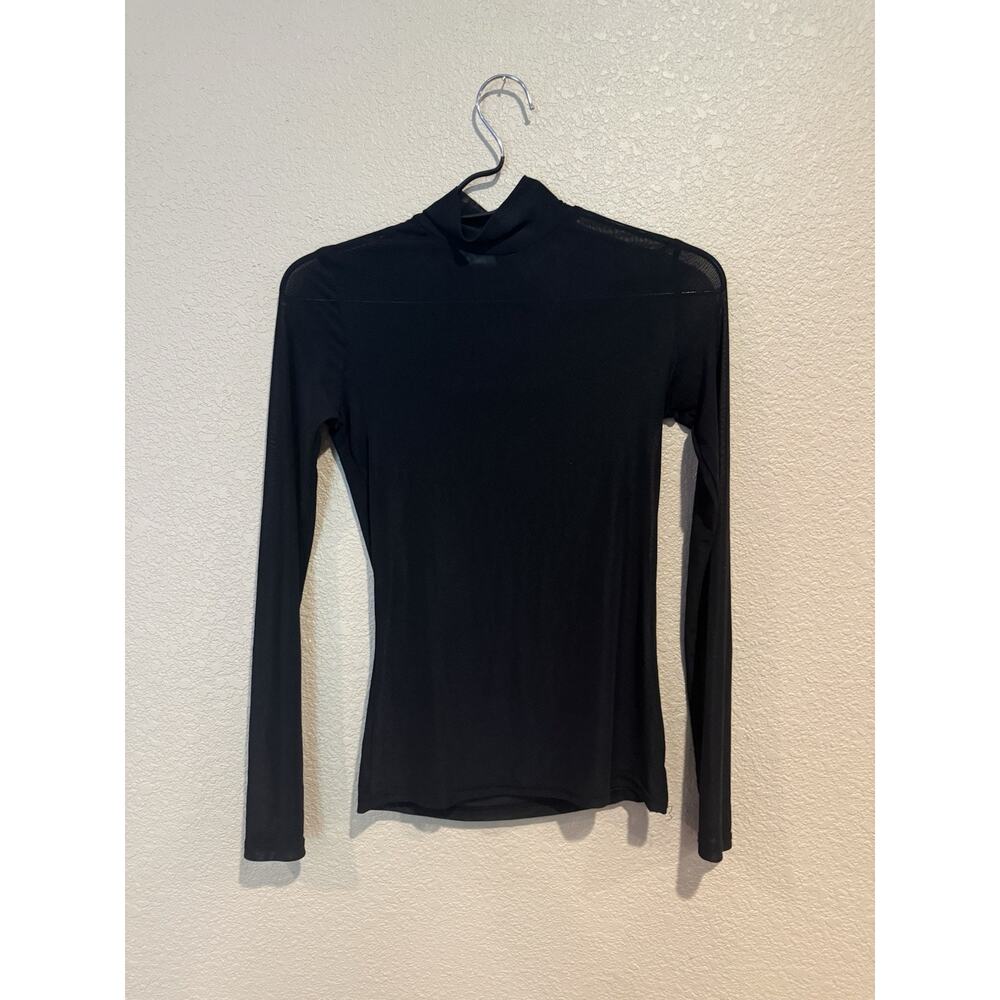 Sheer Shirt By Cloz Size Small Turtleneck